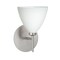 Besa Lighting Mia Mini Sconce, Opal Matte, Satin Nickel Finish, 1x40W Halogen 1SW-177907-SN - alternate 1